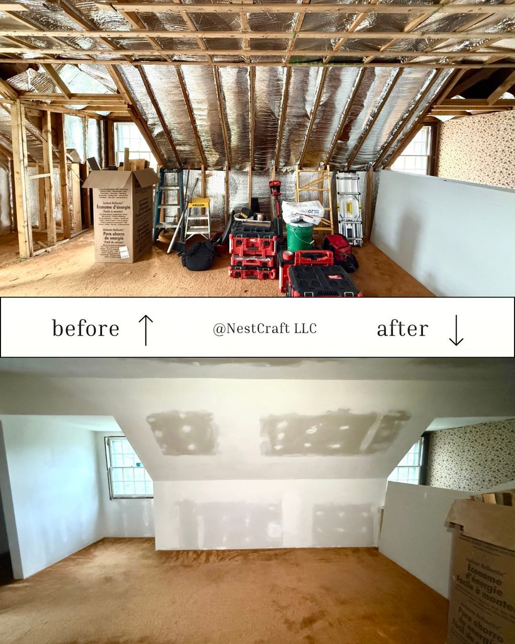Removal of existing wooden panels and upgrading to