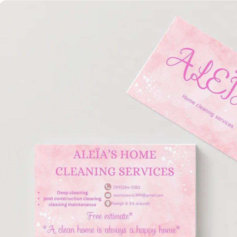 Aleïa’s home cleaning service