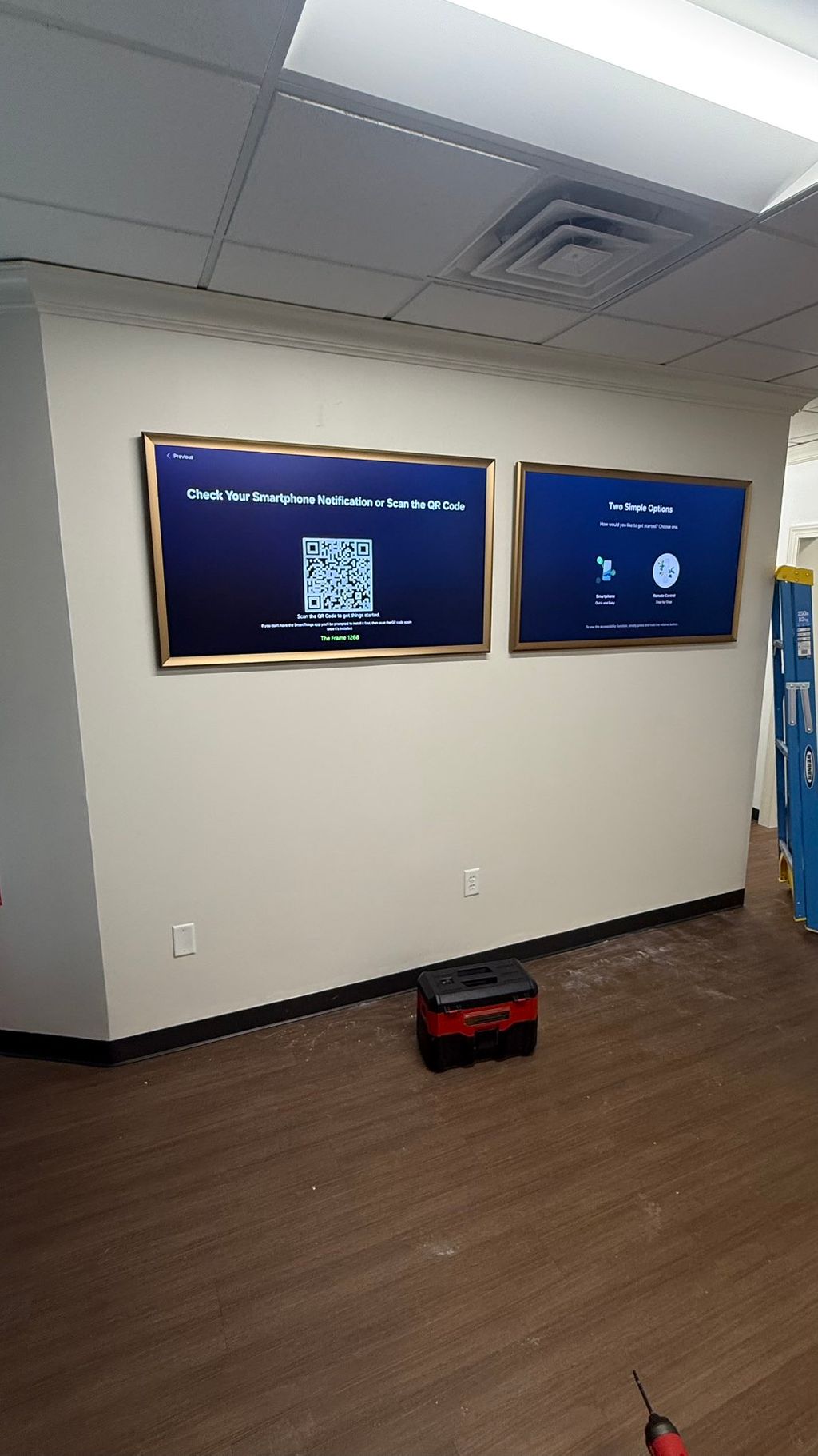 2 Samsung frame TVs 