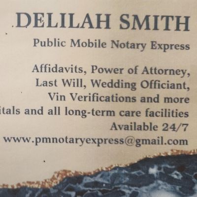 Avatar for Delilah Smith Public Mobile Notary Express