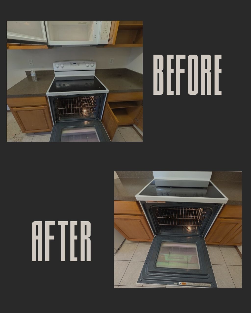 Oven and microwave cleaning