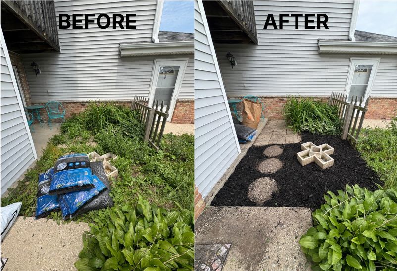 Quick weed cleanup/mulch job.