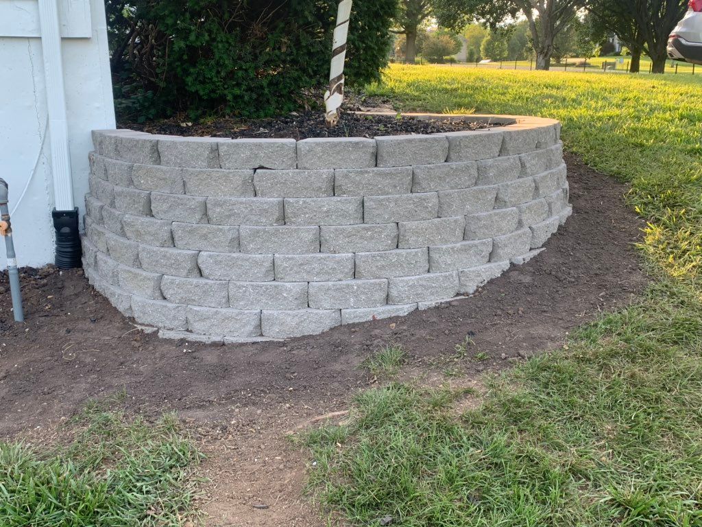 After, wall retention project 