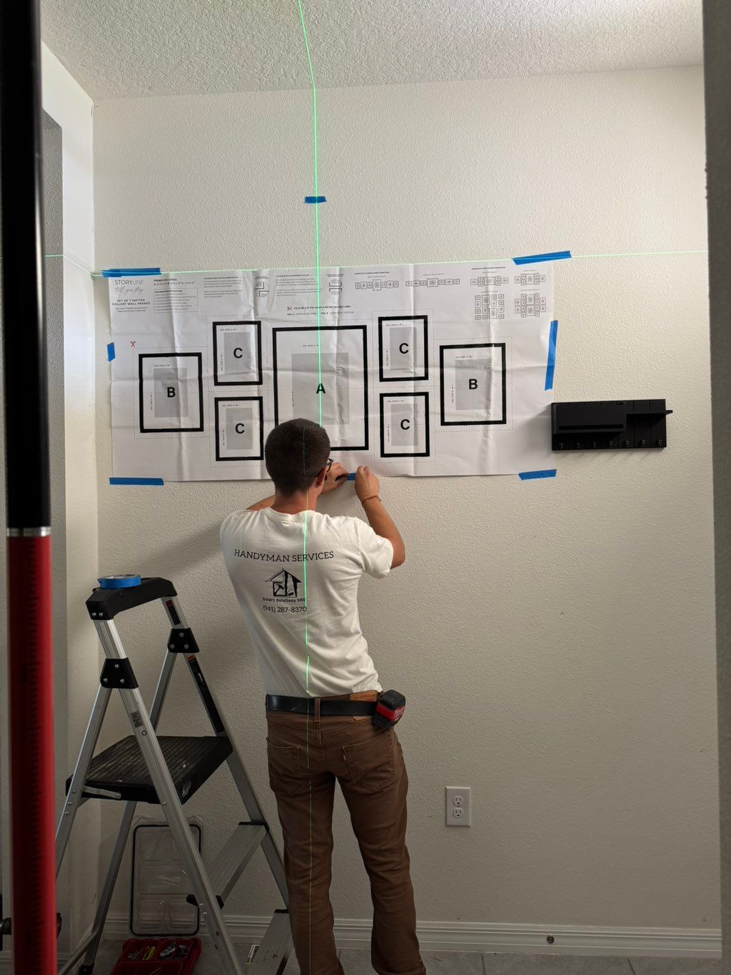 Hanging layout 