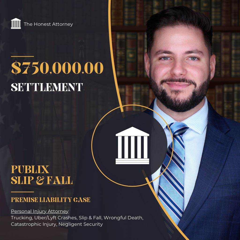 $750K for our client after a public slip and fall 