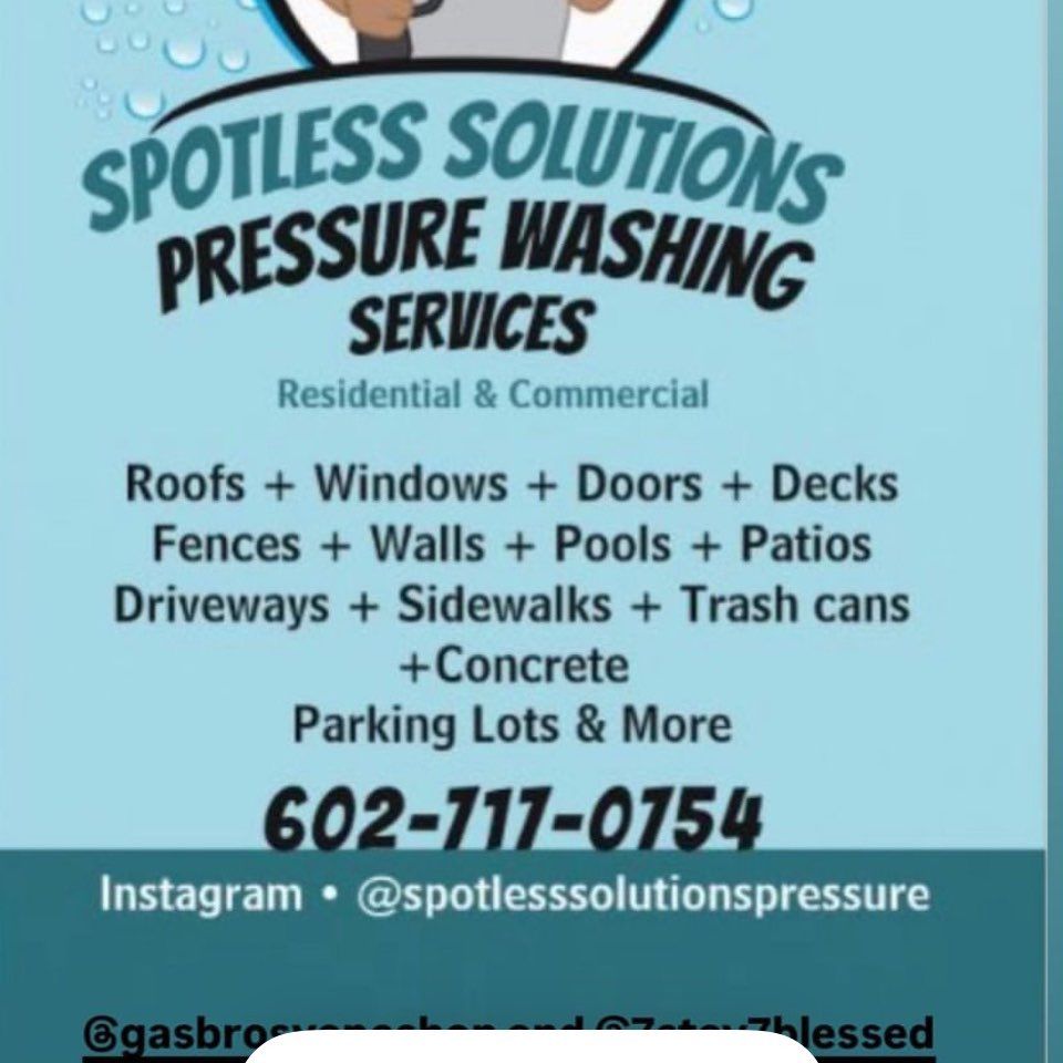 Spotless solutions pressure washing