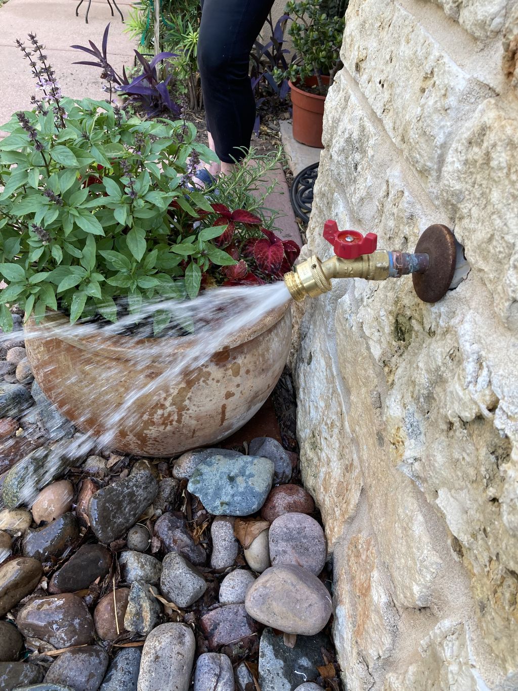 Outdoor hose bib replacement
