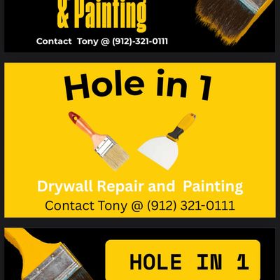 Avatar for Hole in one drywall repair and painting