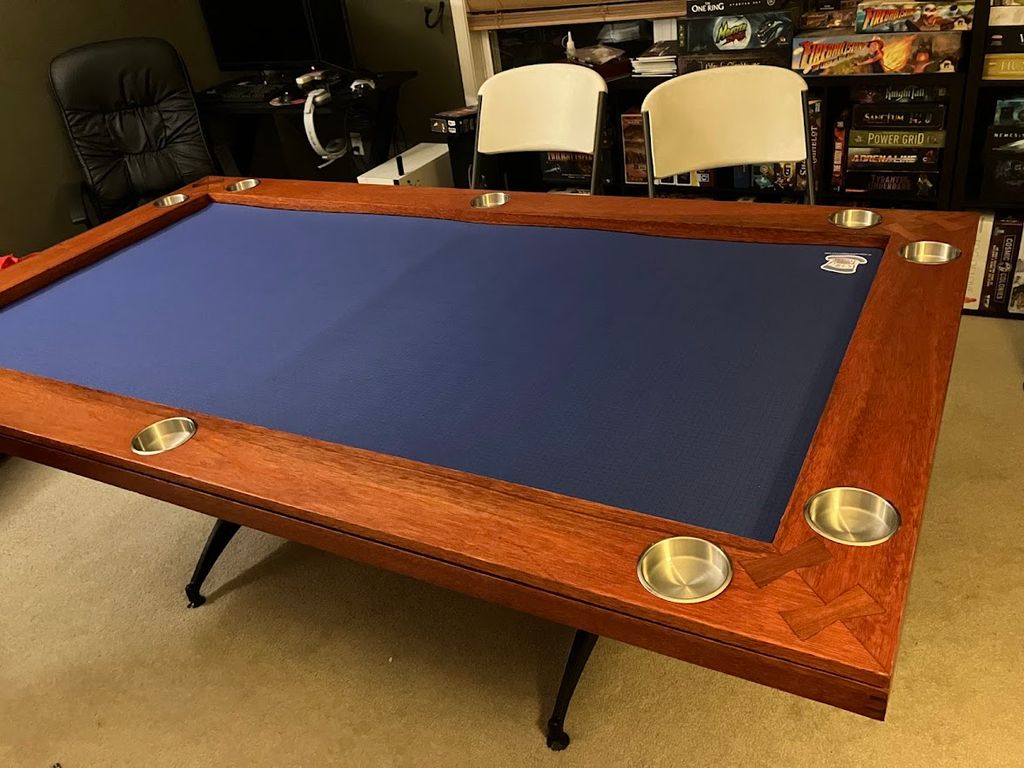 Shallow Board Game table with cupholders