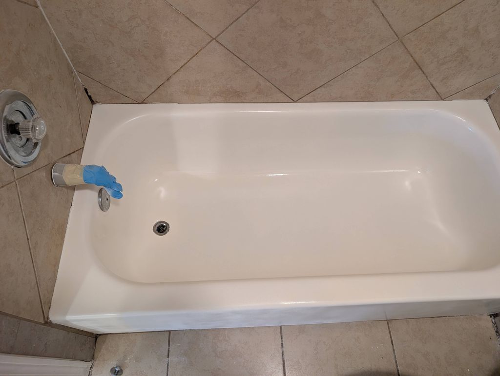 Bathtub restoration (before and after)