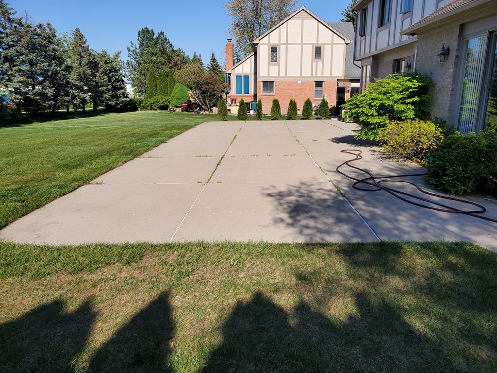 Completed Pressure Washing - Backyard