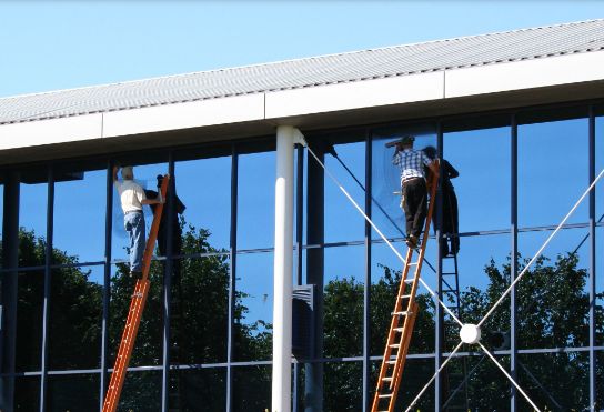 Exterior Commercial Window Tinting.