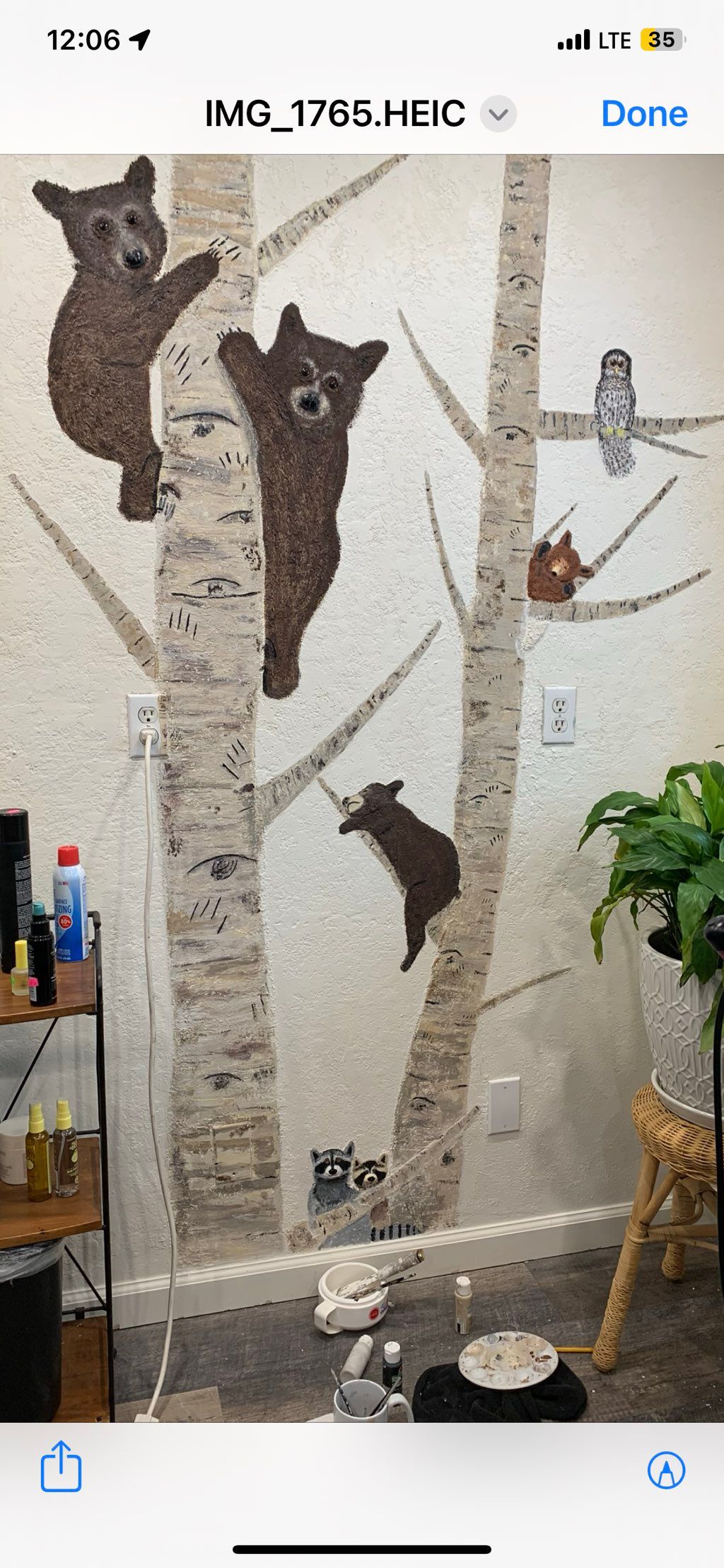 My mural in the works 