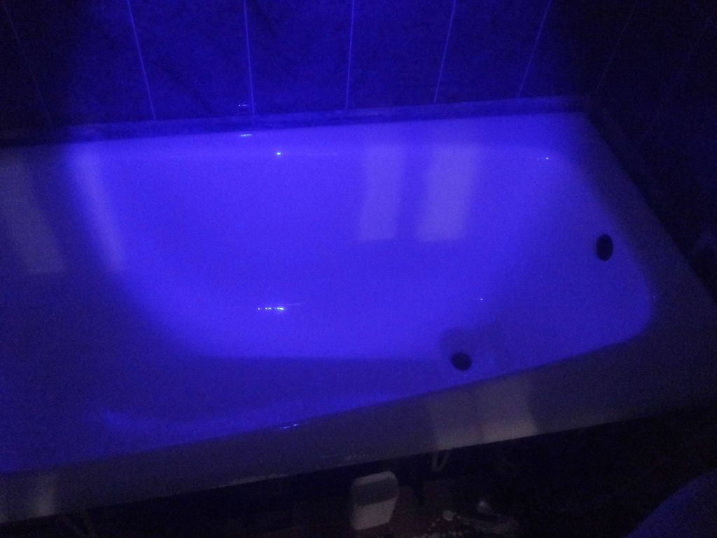 We use blue light during the process to help preve