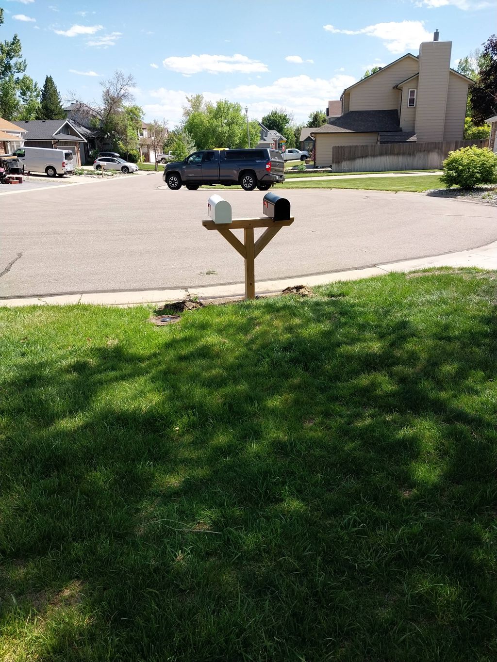 Mailbox replacement $500-$650 built and installed.