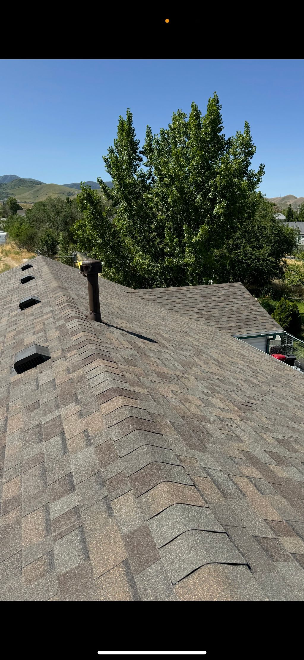Finished roofing project