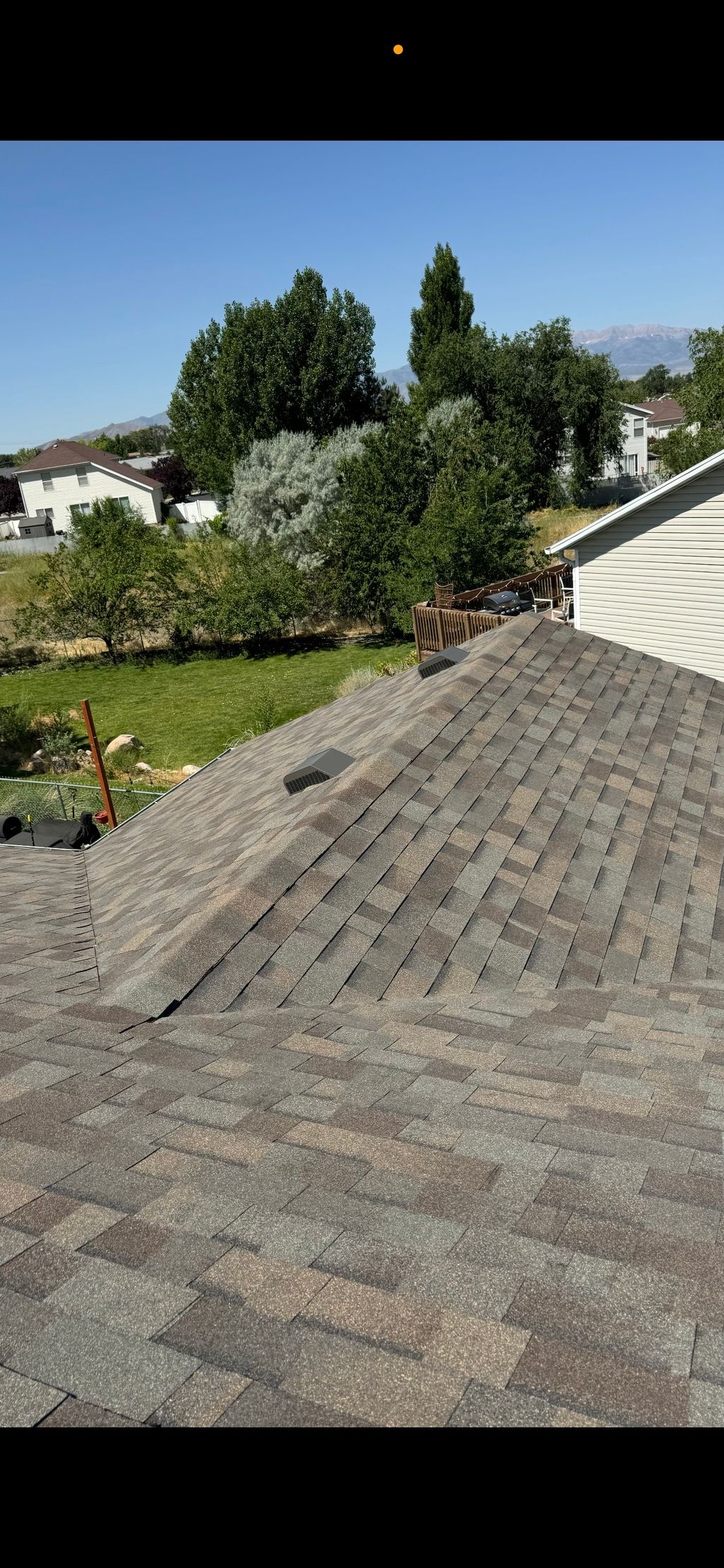 Finished roofing project