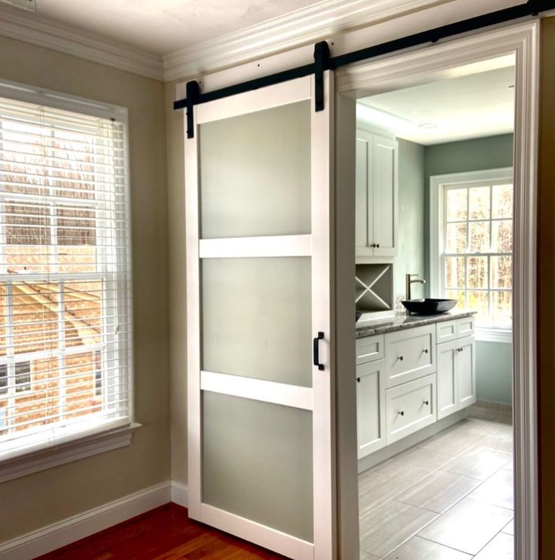 New Bathroom with Barn Door
