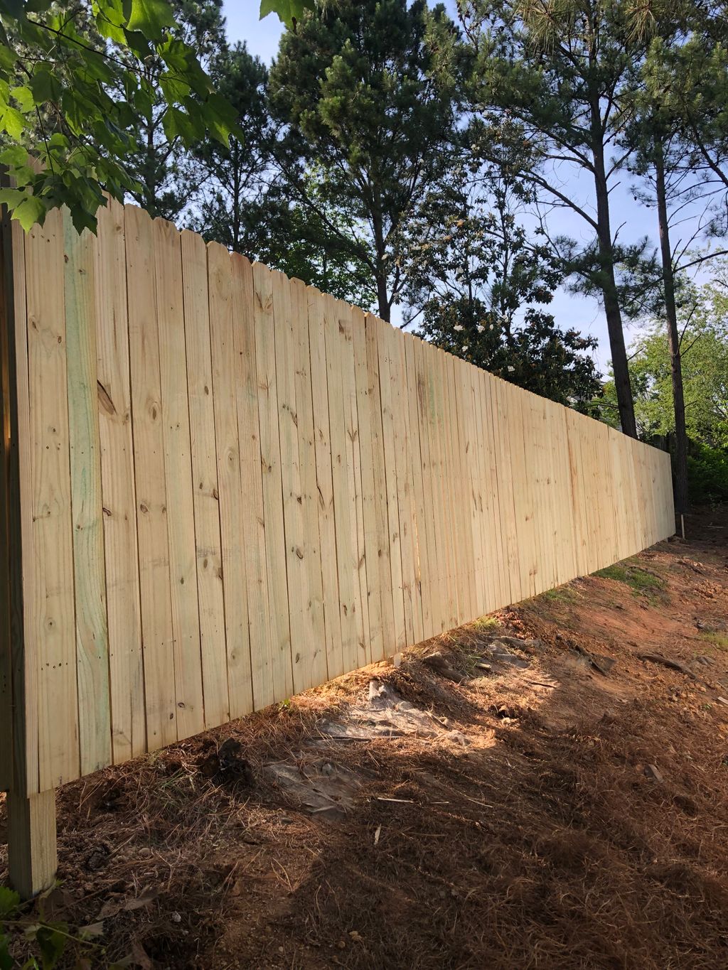 Wood fence