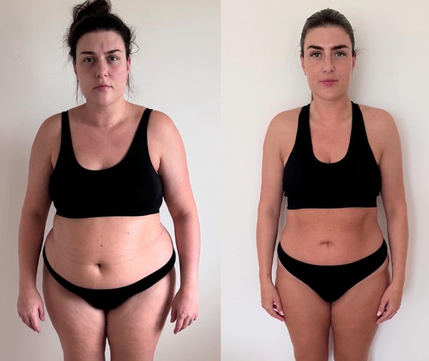 Lisa has put in a lot of hard work. DOWN OVER 44LB