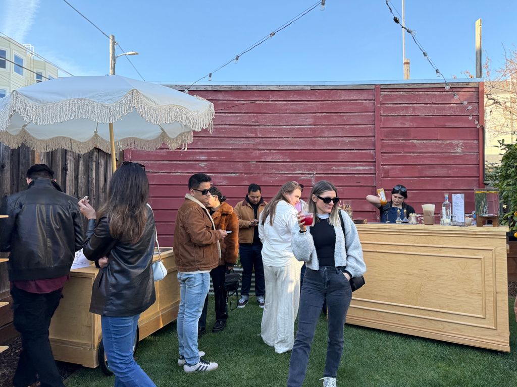 Food cart and cocktail bar
