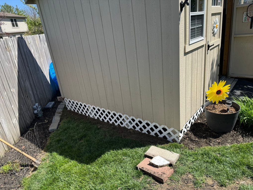 Installed some lattice on the bottom of this custo