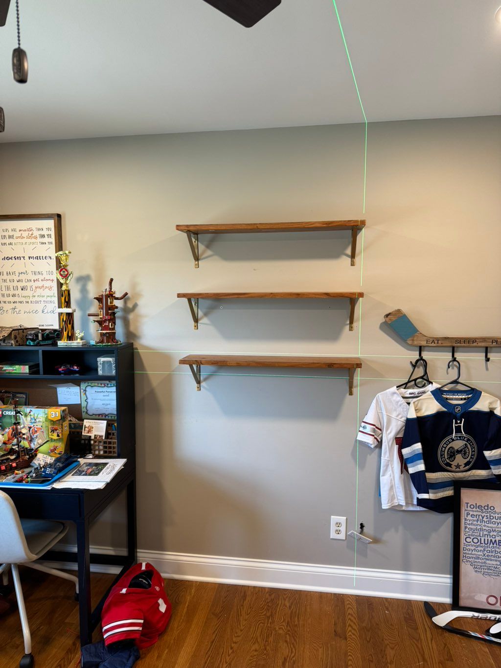 Installed some new shelves as just one of the proj