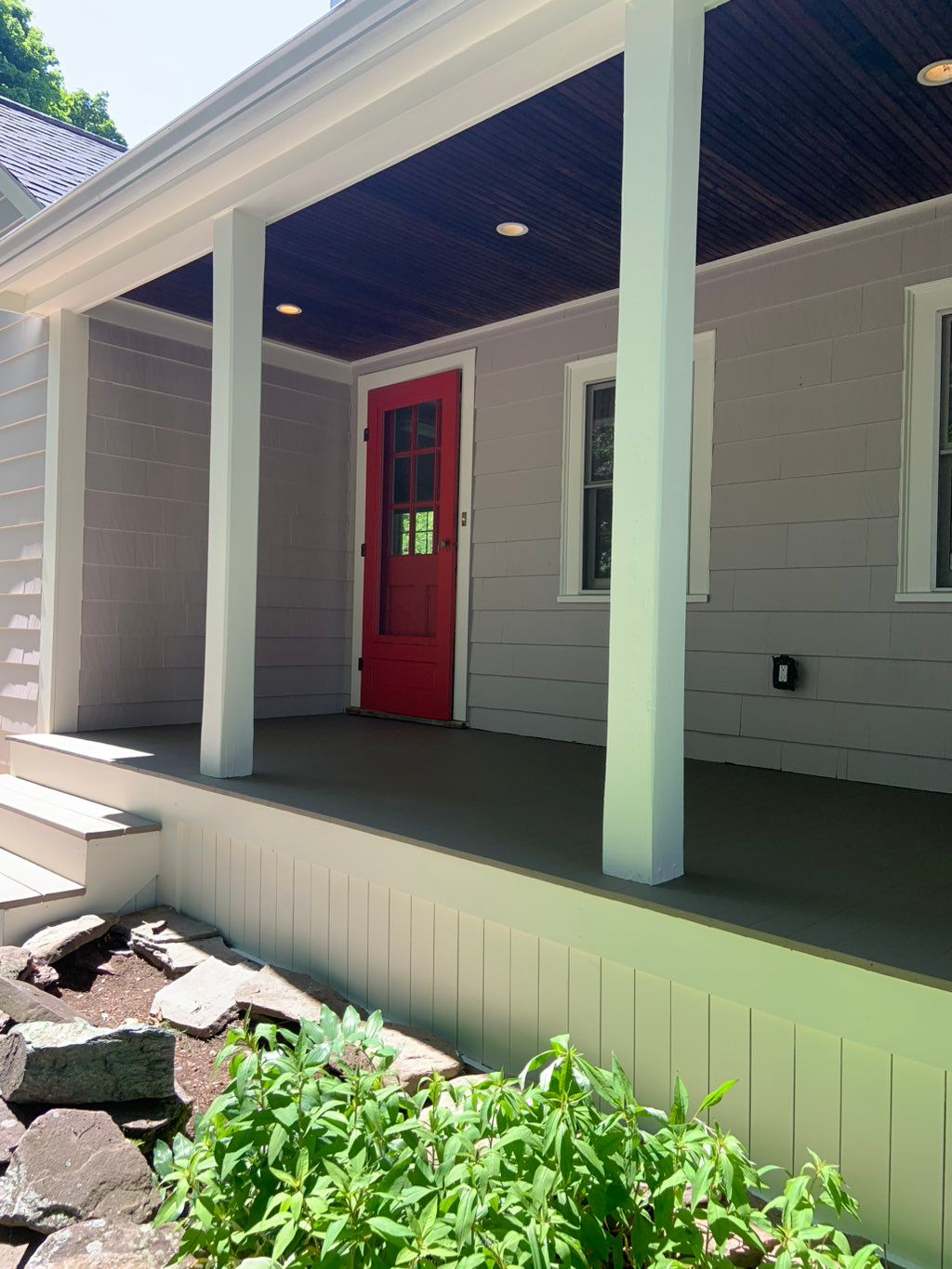 Deck, walls and trims all painted!