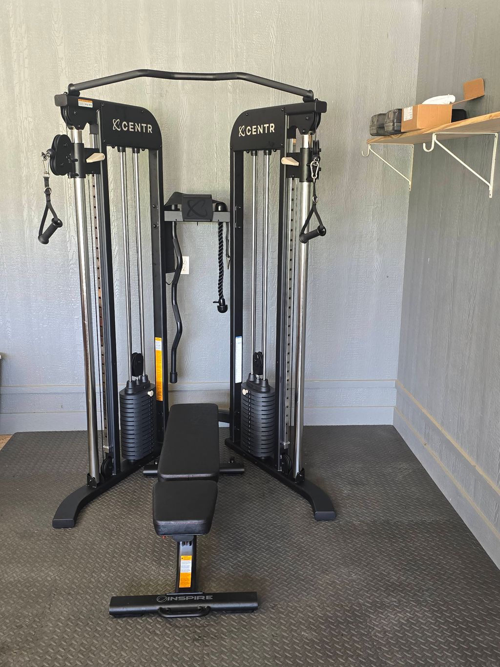 Mat flooring and Smith machine build. 
