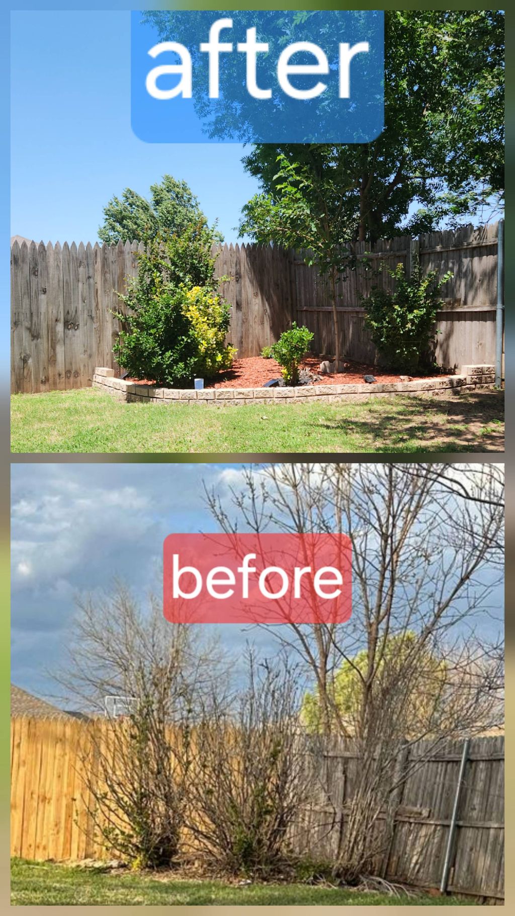 before and after 4 and a half month. 
