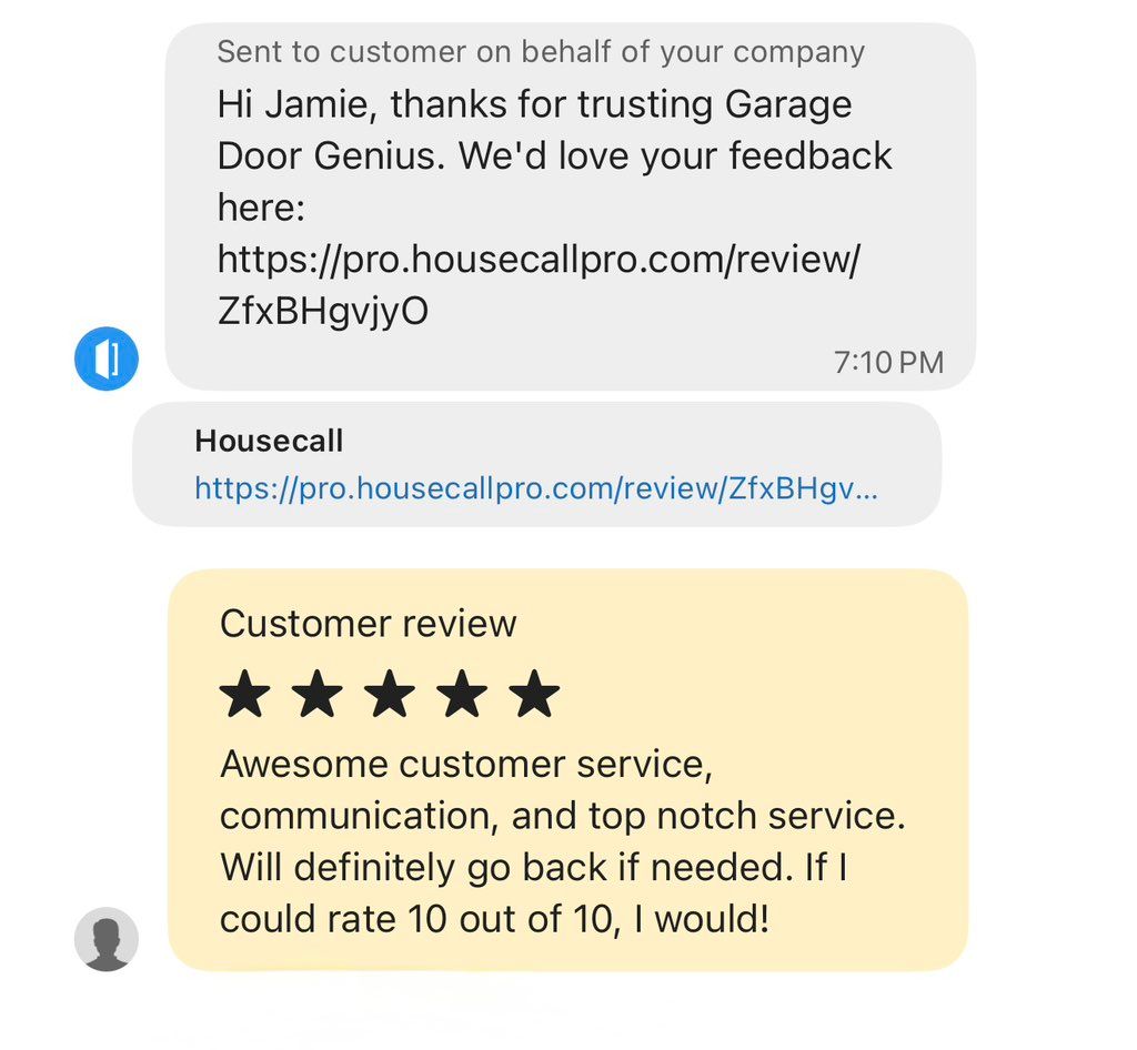 A good work ethic means happy customers. 