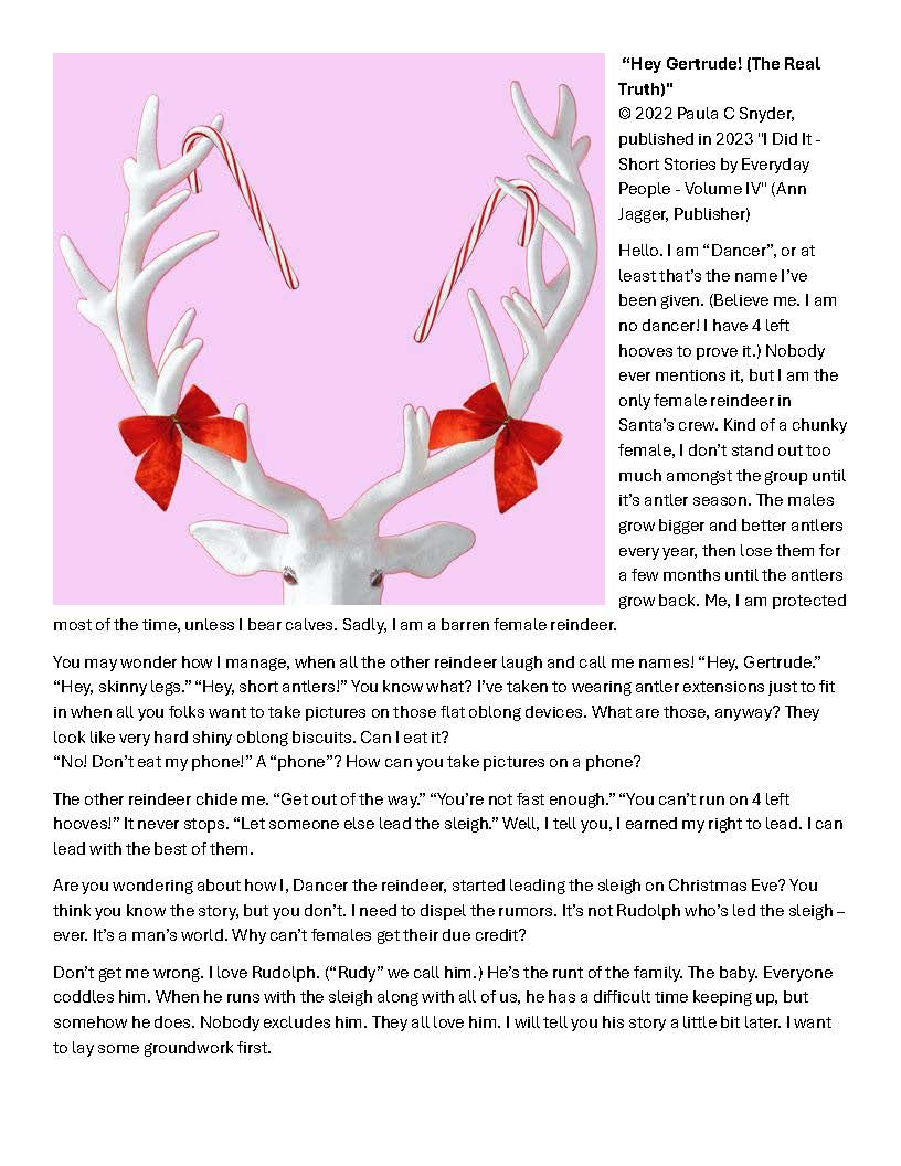 Short Story excerpt published in a collaborative b
