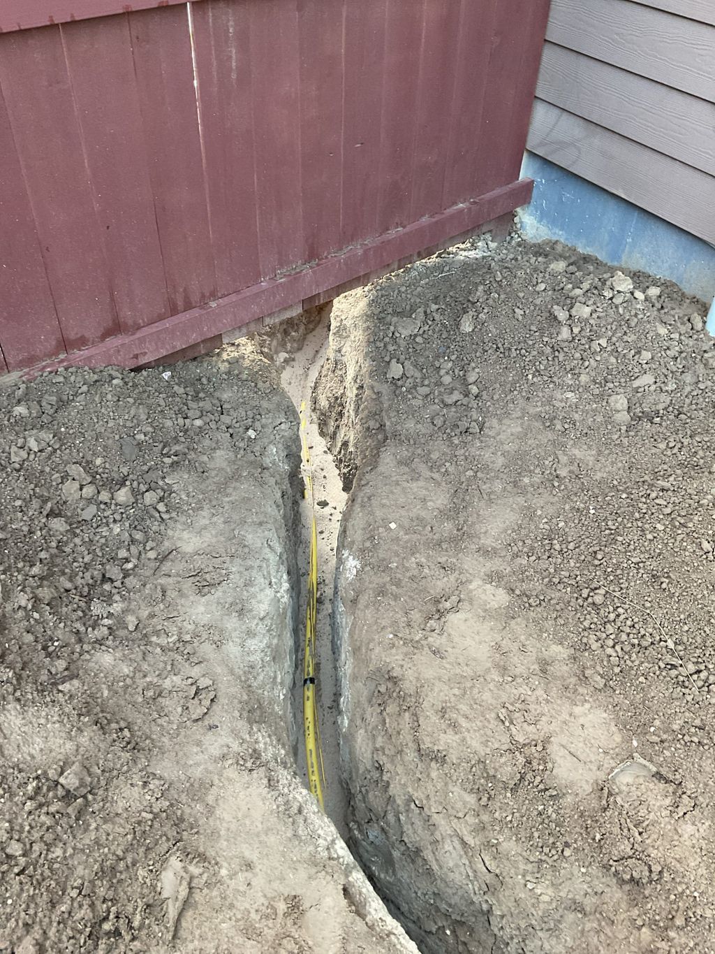 New gas line for a BBQ