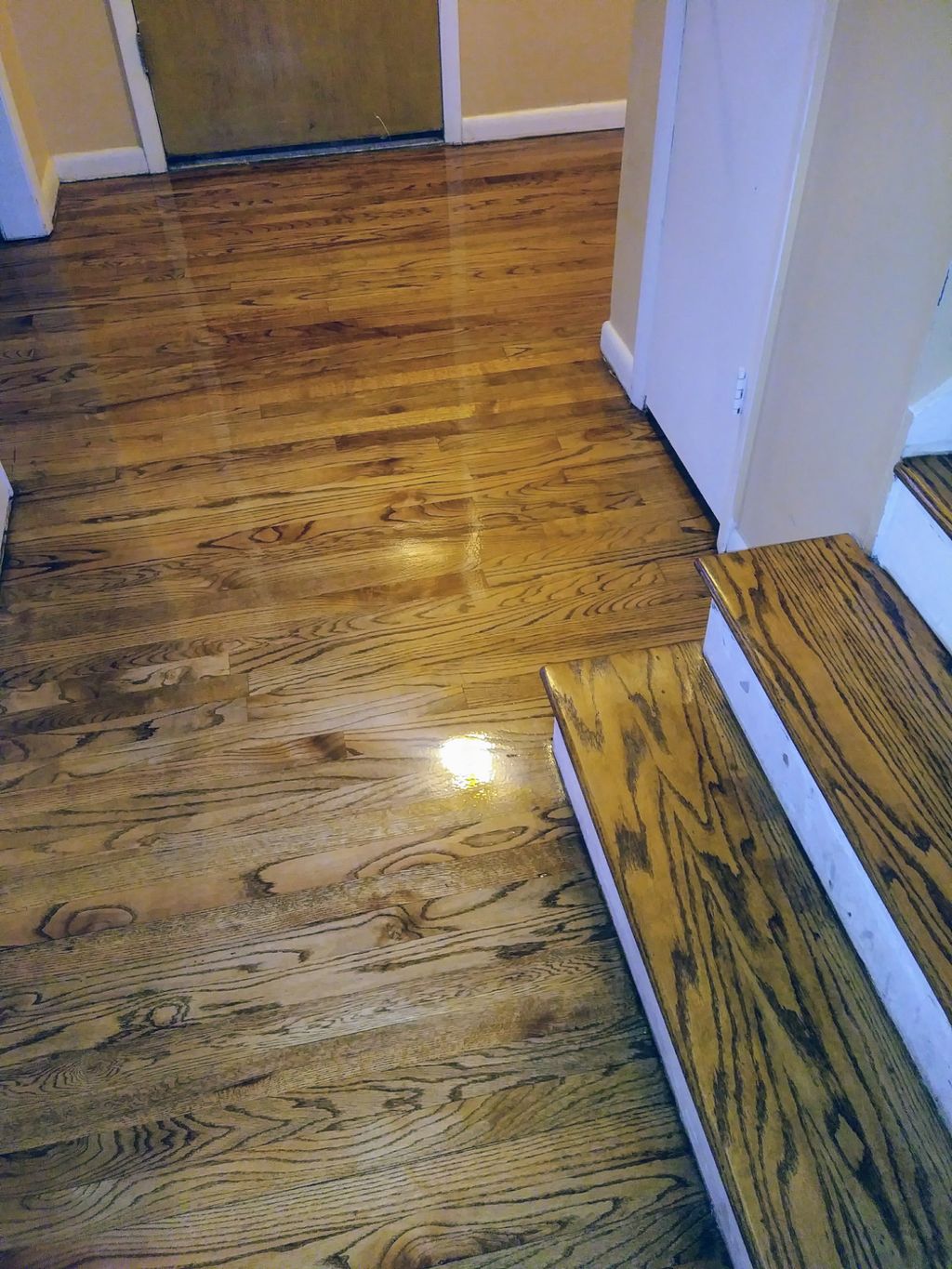 SAND/REFINISHED HANDRAIL/STEPS