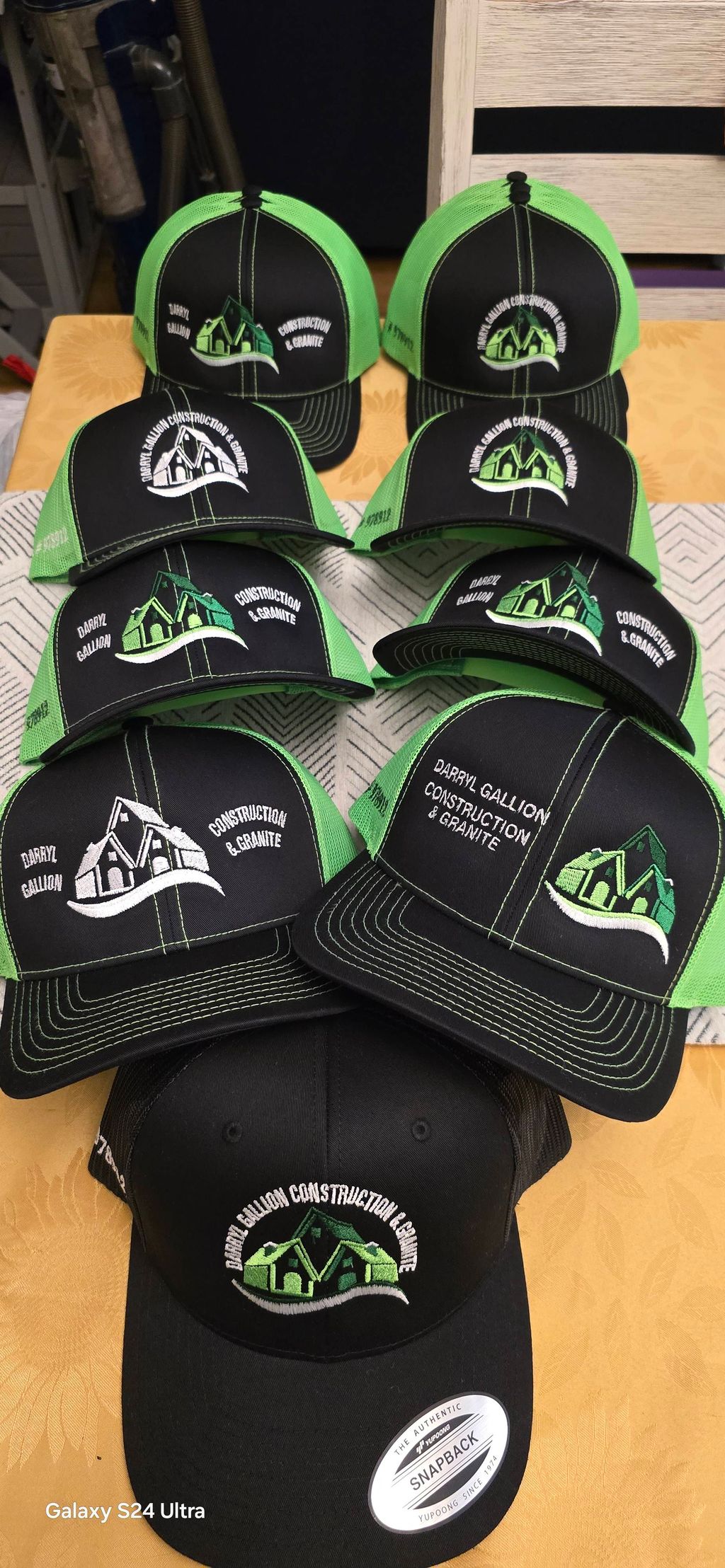 Embroidered caps