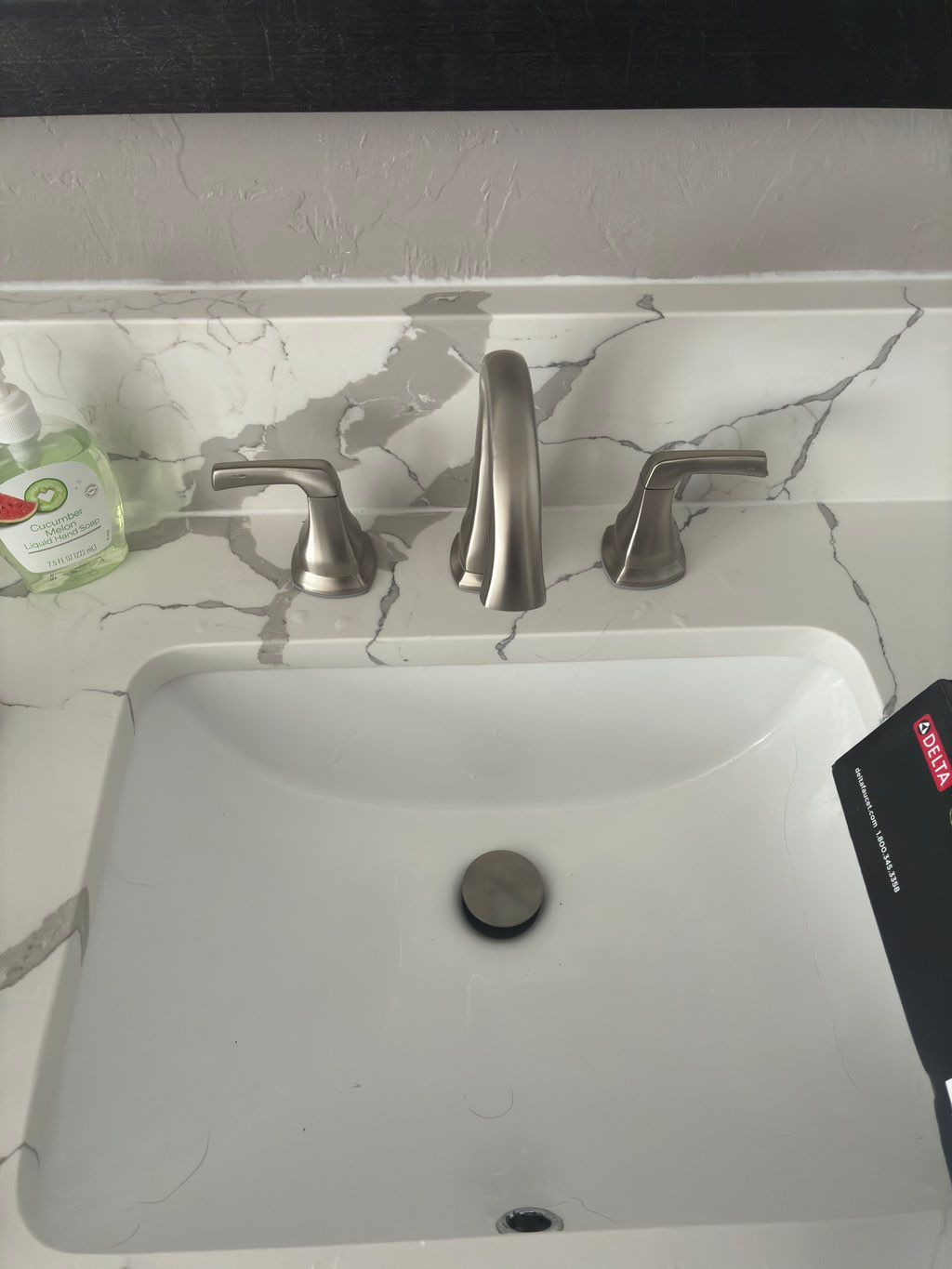 New bathroom faucet.