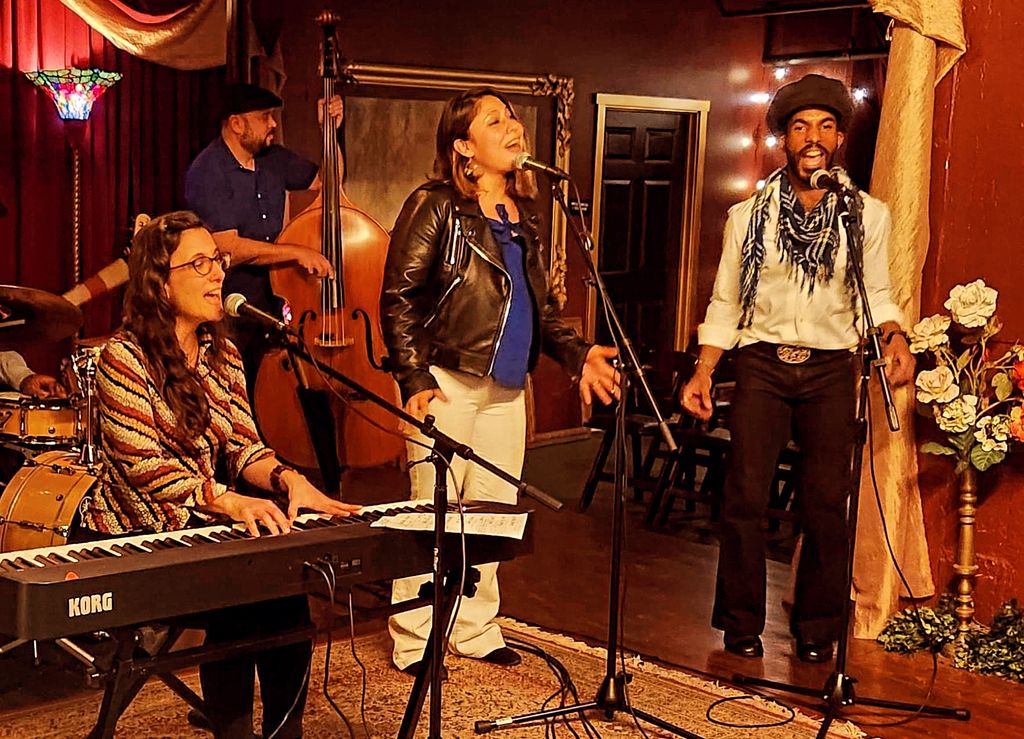 At an album release party