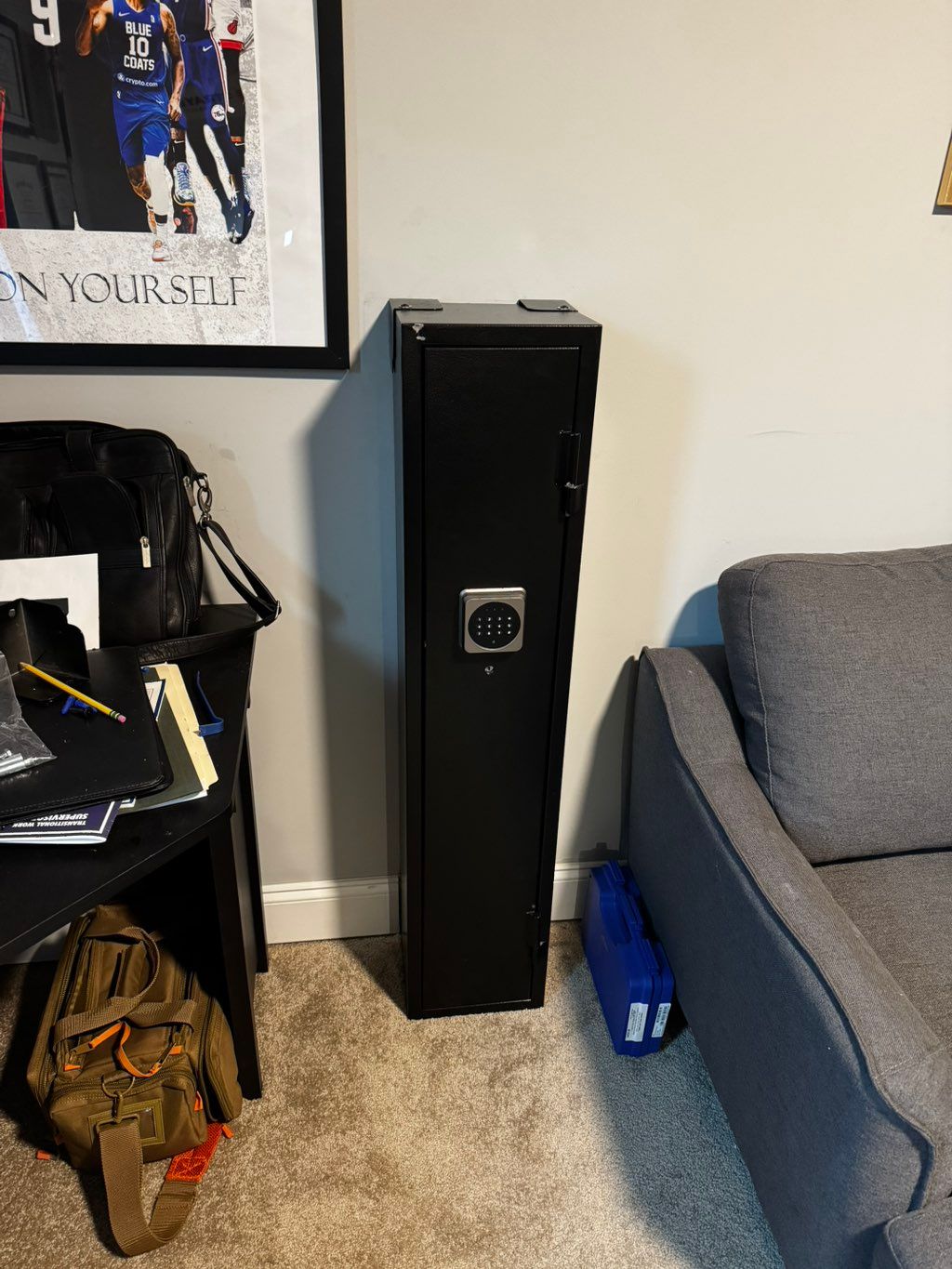 Gun safe Install