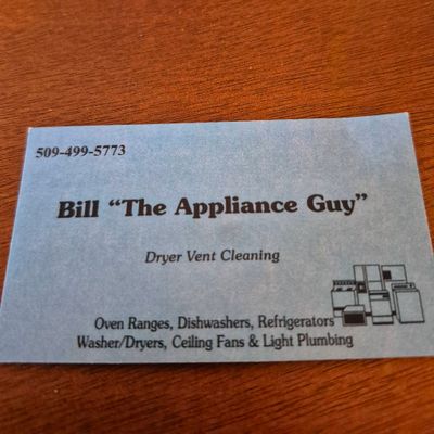 Avatar for Bill the appliance guy