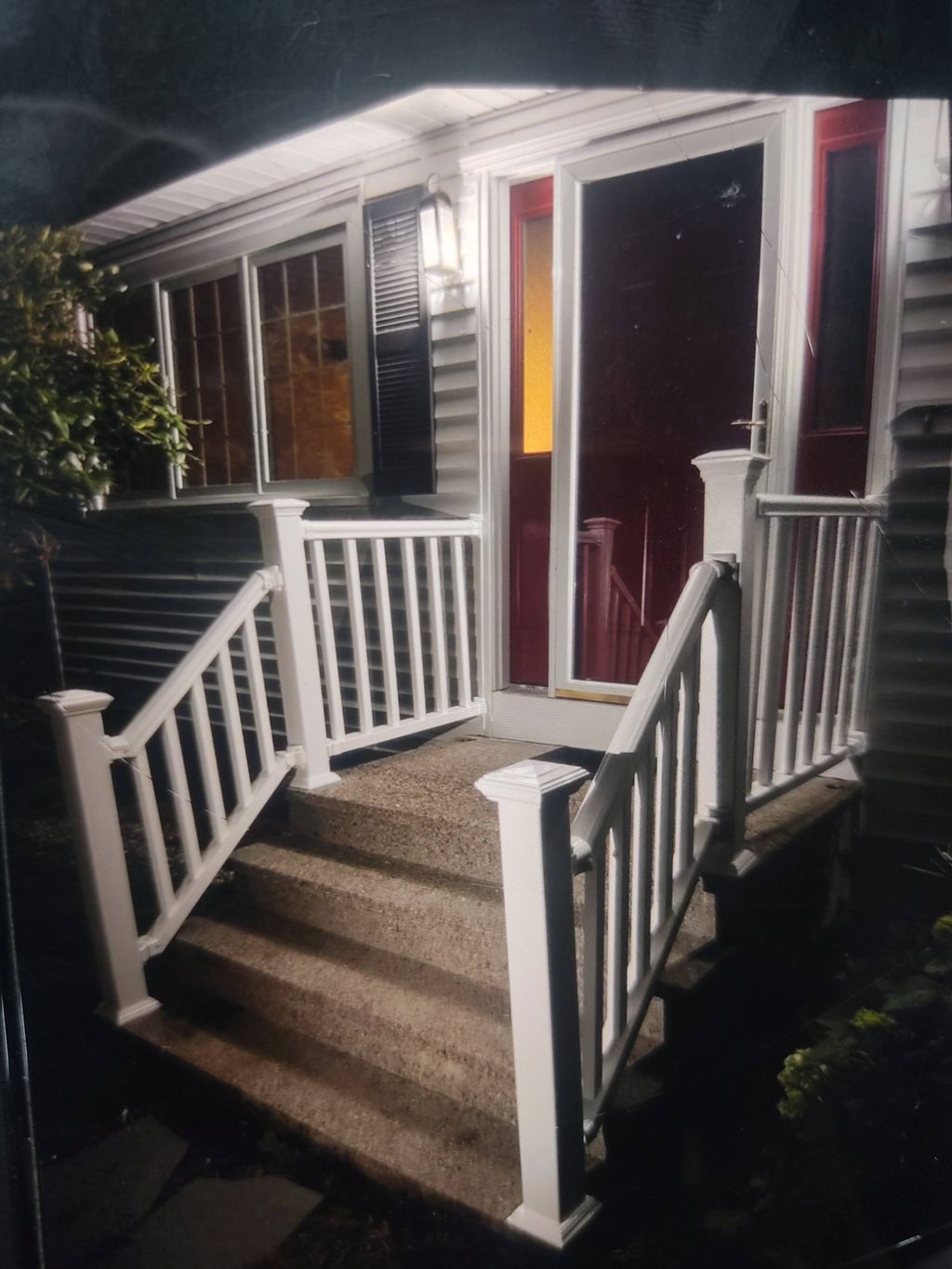 new railing we installed for customer