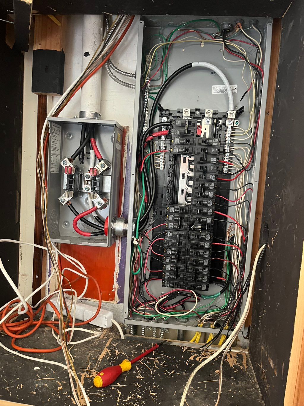 Emergency panel and meter swap, got it finished an