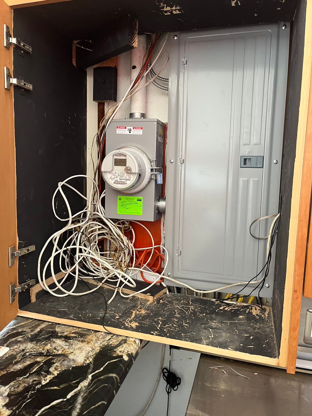 Emergency panel and meter swap, got it finished an