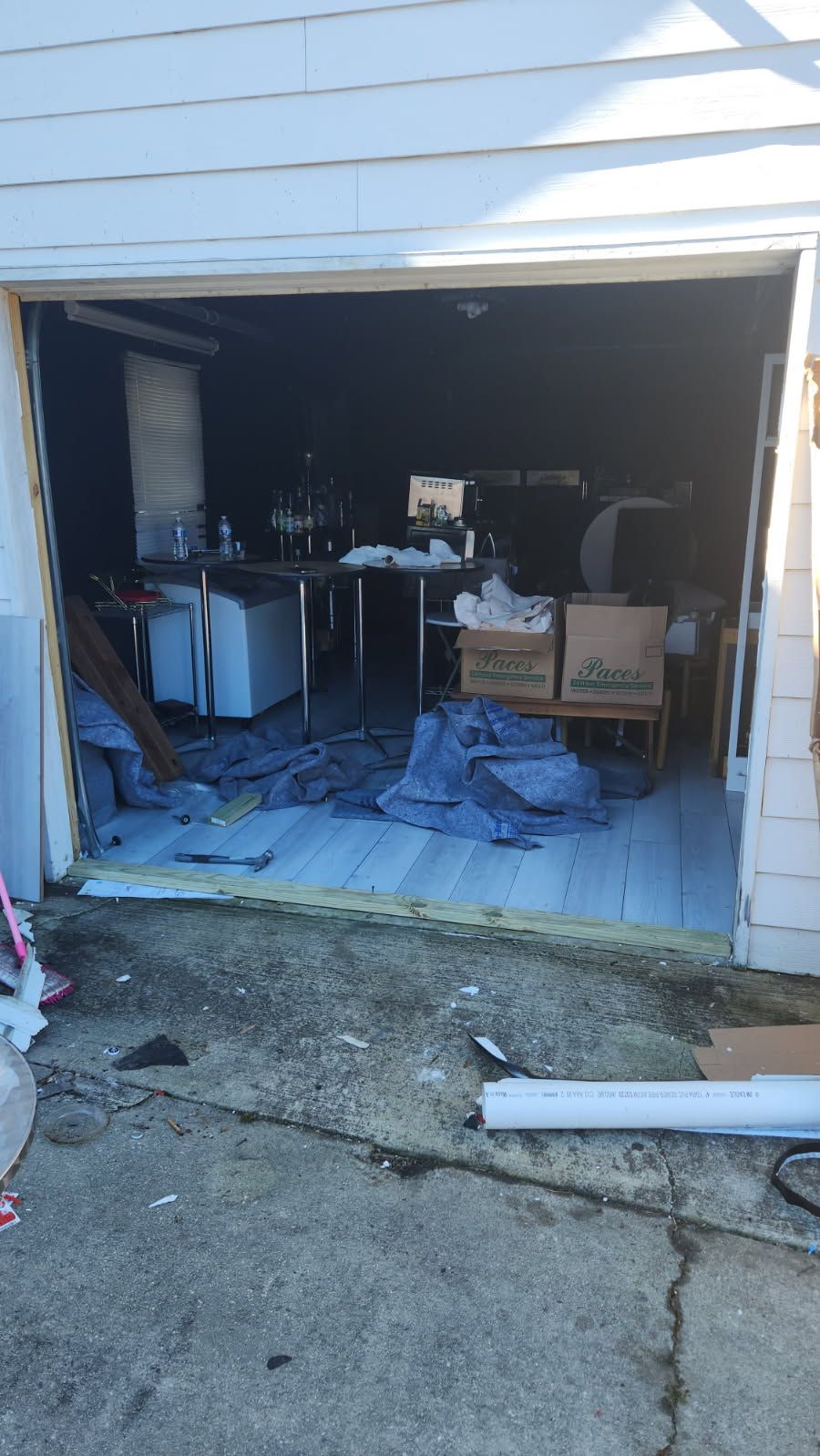 Before double door install