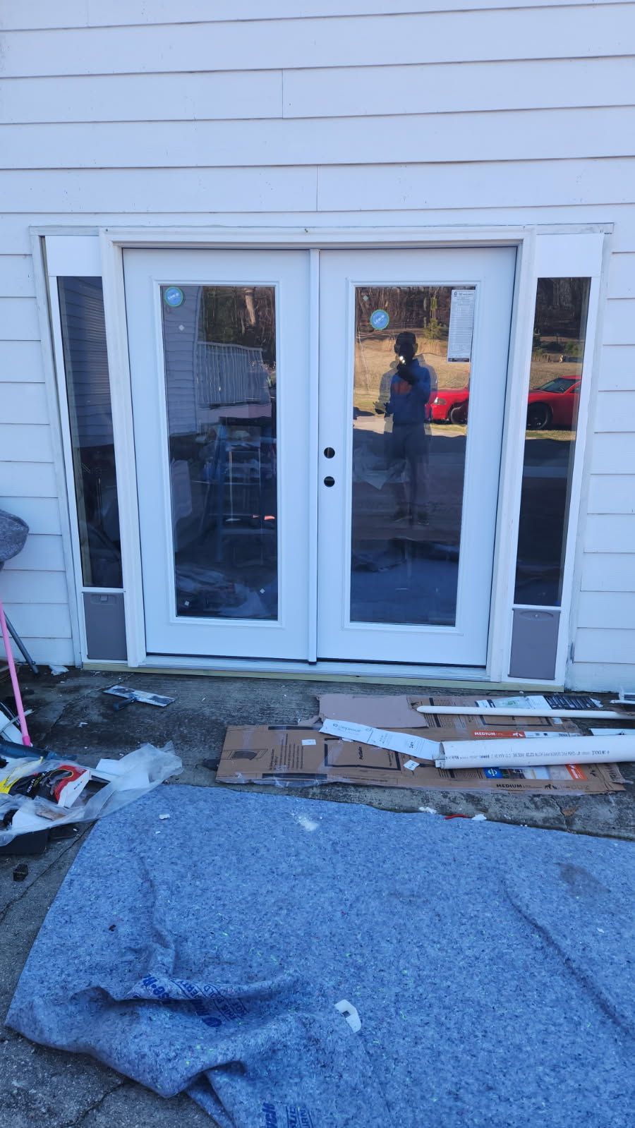 After double door install