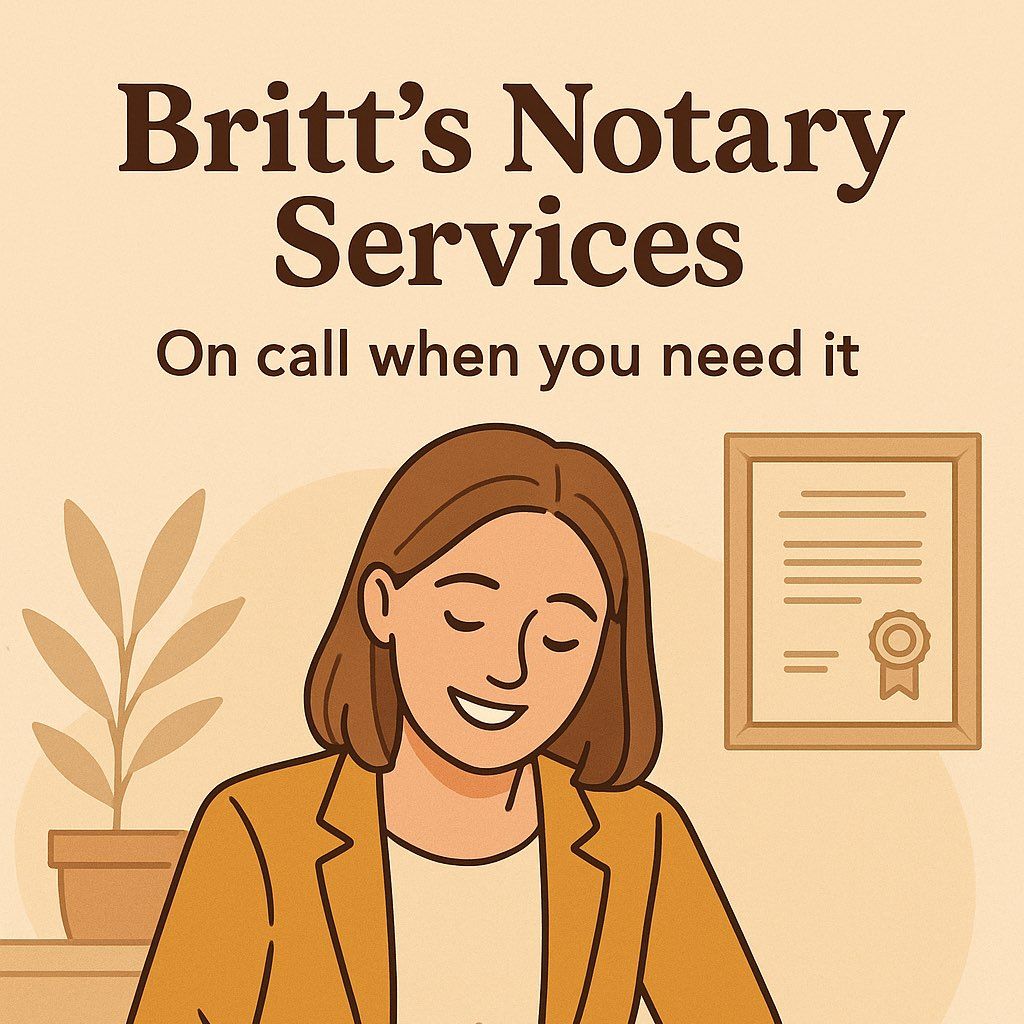 Britt’s notary services