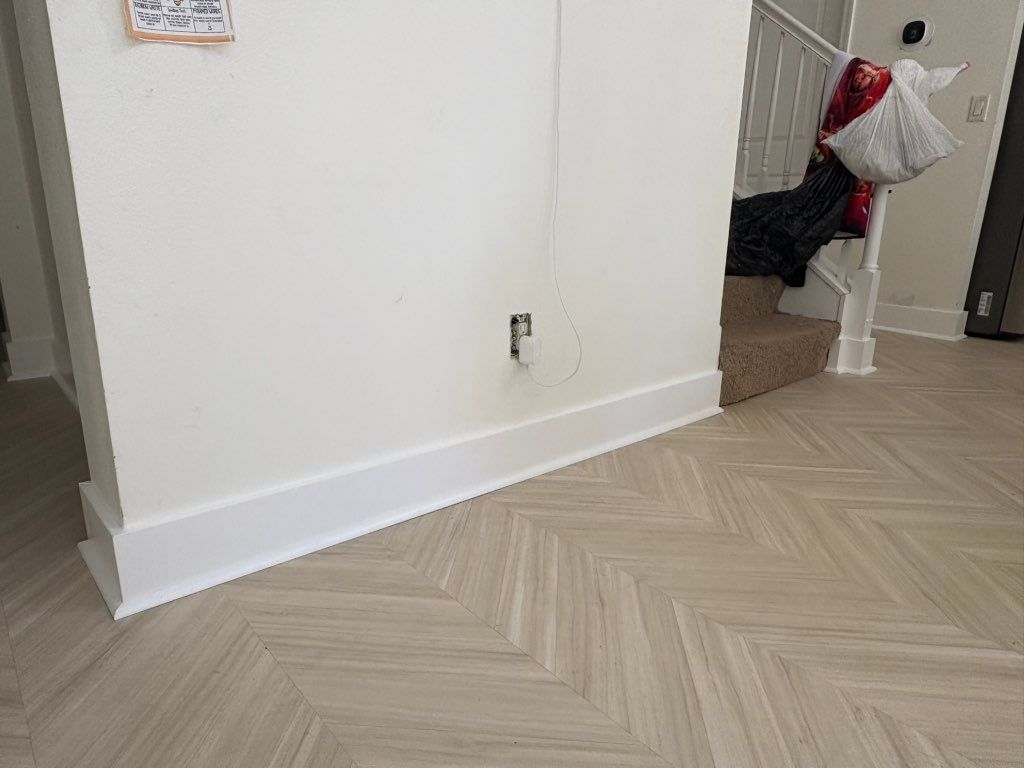 Baseboard/quarter round installation