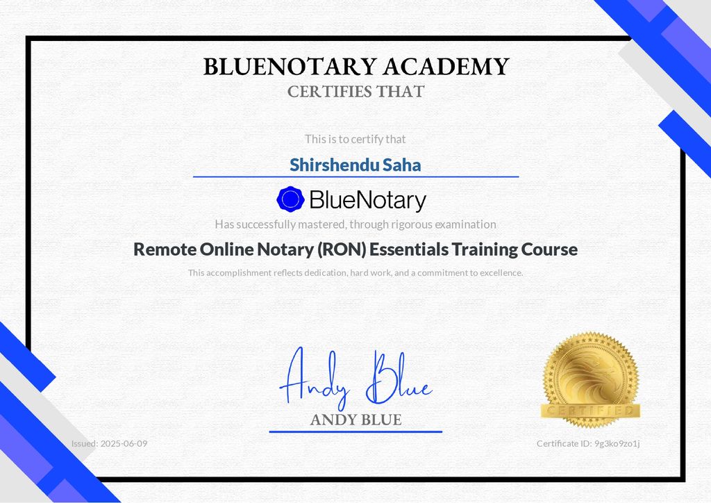 E-Notary of any Document