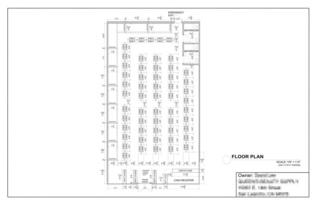 Commercial as-built drawing