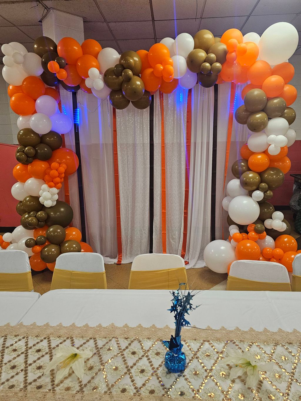 Birthday party backdrop 