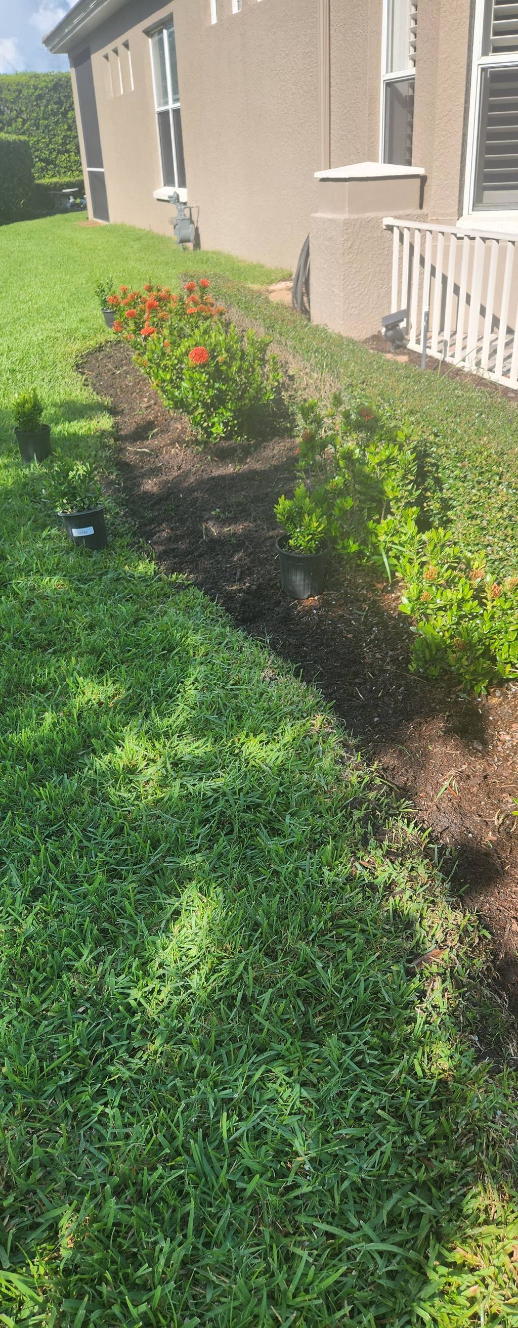Garden bed cleaned and prep for mulch 